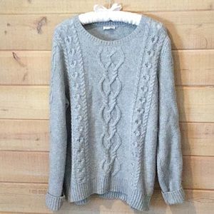 Cable knit sweater